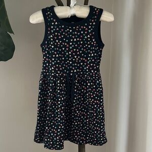 GAP Navy Heart Print Kids Dress